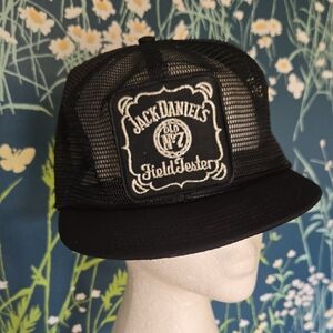 Vtg Jack Daniels Black Mesh Cap